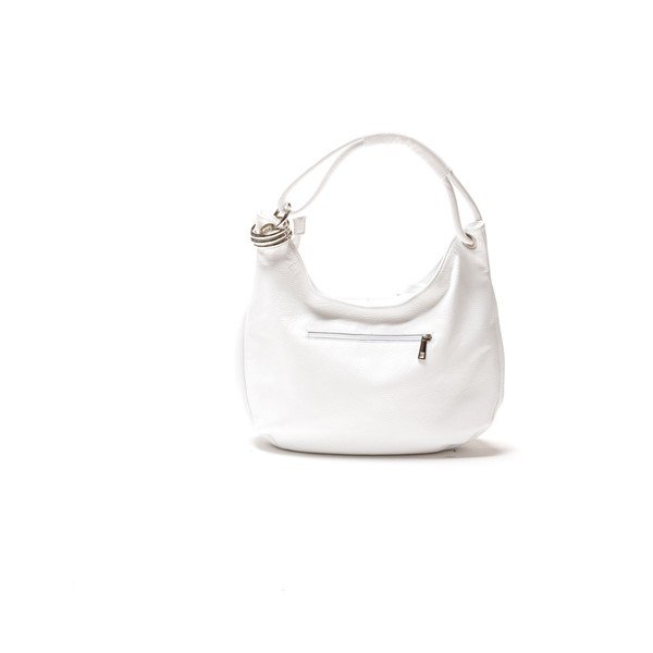 Kožená kabelka Carla Ferreri 1022 Bianco-image-3