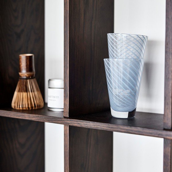 Poschodová polica z jaseňového dreva v tmavo prírodnej farbe 58 cm Grid – OYOY Living Design-image-2