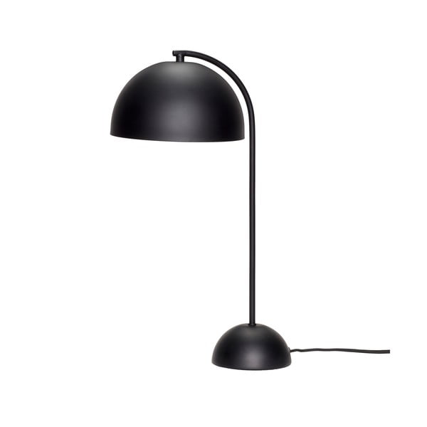 Čierna kovová stolová lampa Hübsch Puro