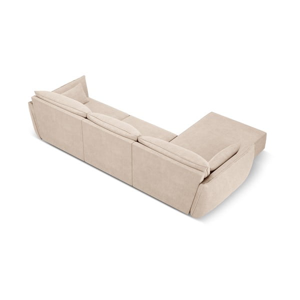 Béžová rohová pohovka (ľavý roh) Vanda - Mazzini Sofas-image-3