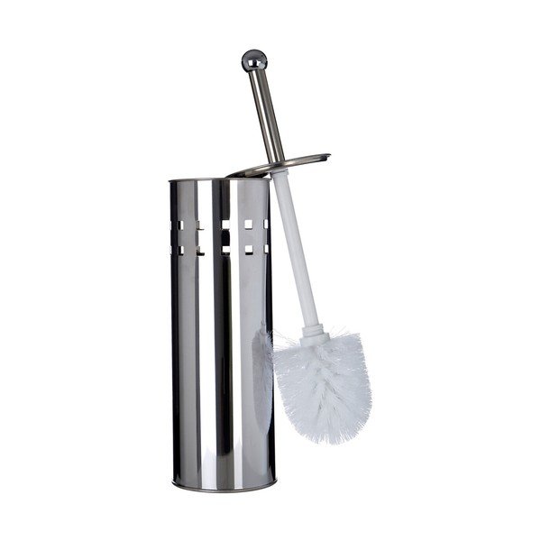 WC kefa z nehrdzavejúcej ocele v matne striebornej farbe Indy – Premier Housewares-image-3