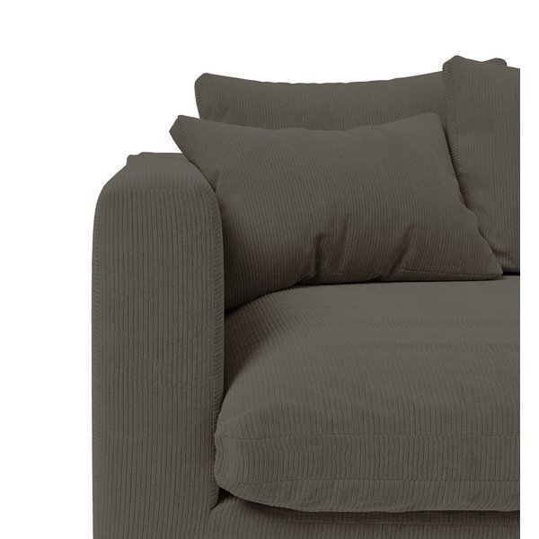 Tmavosivá menčestrová pohovka 220 cm Comfy – Scandic-image-3