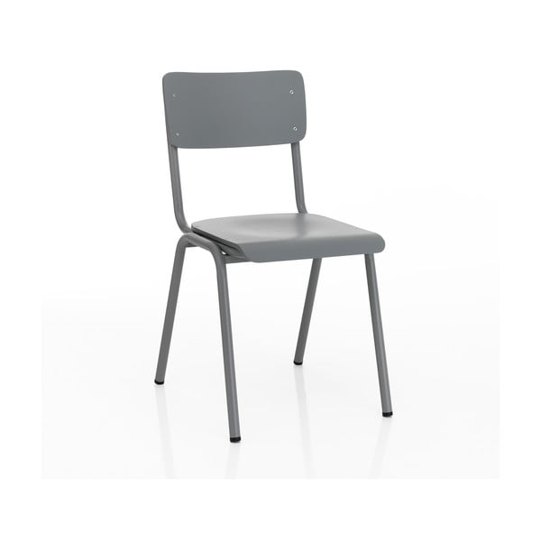 Sivé jedálenské stoličky v súprave 2 ks Old School - Tomasucci