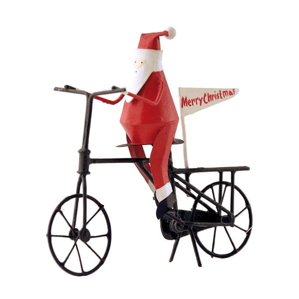 Vianočná dekorácia G-Bork Santa on Bike