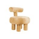 Žlté zamatové kreslo Abrazo – Leitmotiv