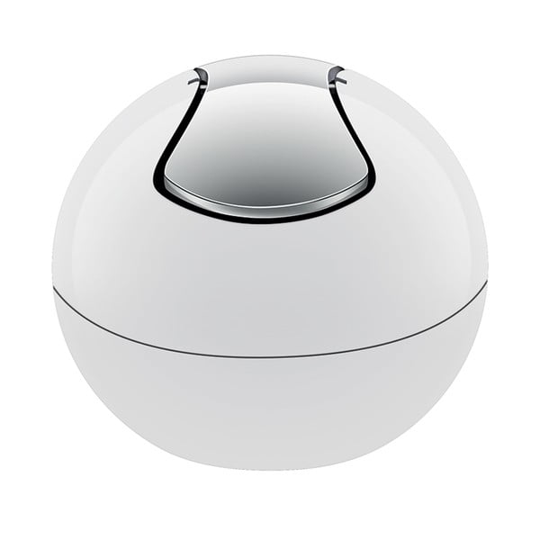 Biely plastový odpadkový kôš 1 l Bowl – Spirella