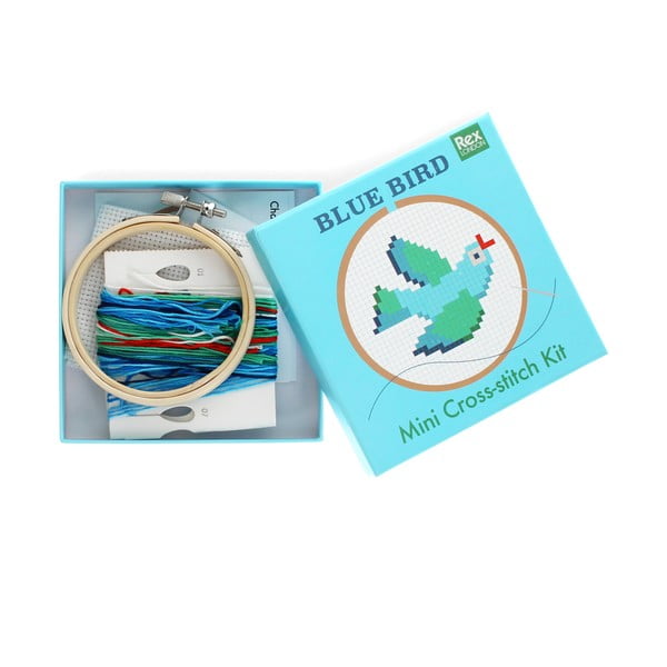 Kreatívna súprava Cross-stitch Kit Blue Bird – Rex London-image-2
