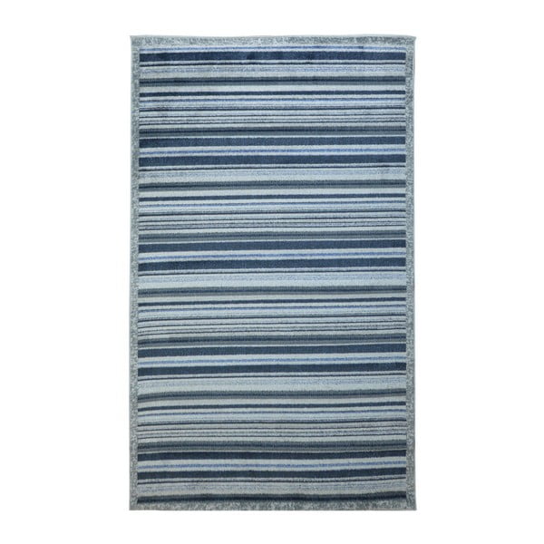 Modro-sivý  koberec Webtappeti Lines, 137 x 200 cm