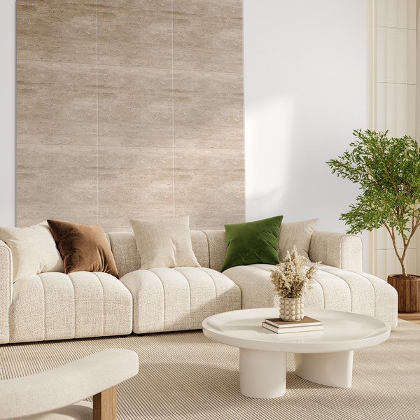 Látkové akustické panely v súprave 2 ks 60x60 cm Travertine II – Styler-image-1