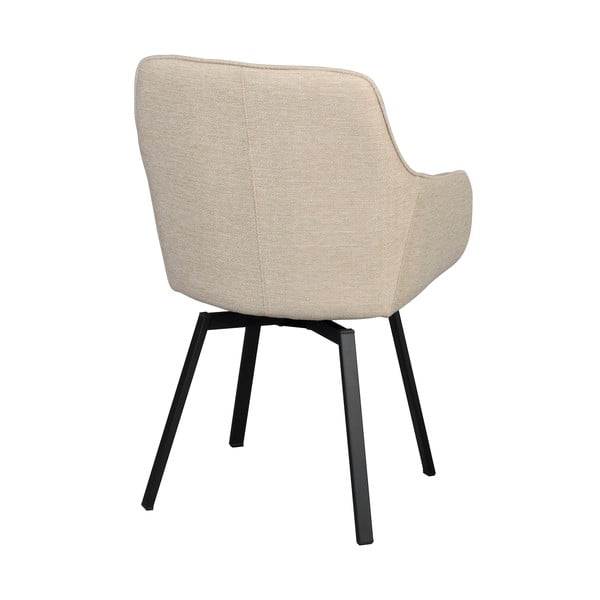 Béžové čalúnené jedálenské kreslá v súprave 2 ks Alison – Rowico-image-4