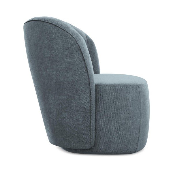 Modré ženilkové kreslo Keloa – Makamii-image-2