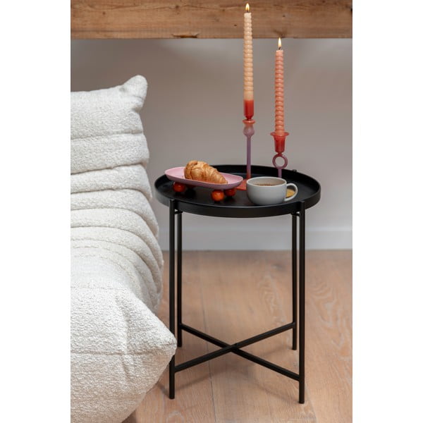 Kovový okrúhly odkladací stolík ø 40 cm Meseta  – Leitmotiv-image-1