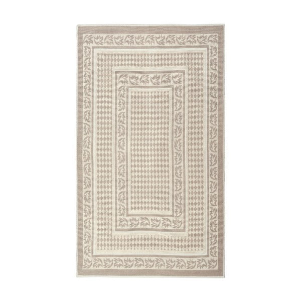 Krémový bavlnený koberec Floorist Regi, 80 × 150 cm