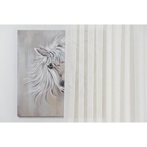 Krémová voálová záclona 140x245 cm Sable Crush – Mendola Fabrics-image-1