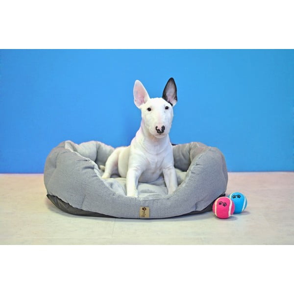 SIvý fleecový pelech 65x50 cm Alík - Petsy-image-1