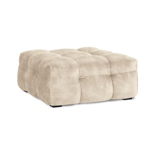 Béžový zamatový puf Windsor & Co Sofas Vesta