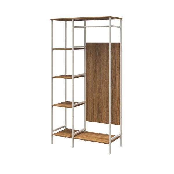 Šatníková skriňa v dekore orecha 95x180 cm Modine - Støraa-image-4
