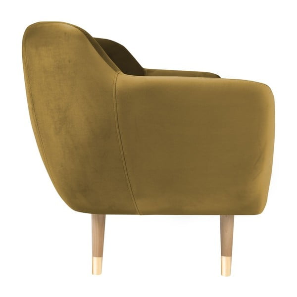 Dvojmiestna pohovka v zlatej farbe Mazzini Sofas Amelie-image-1