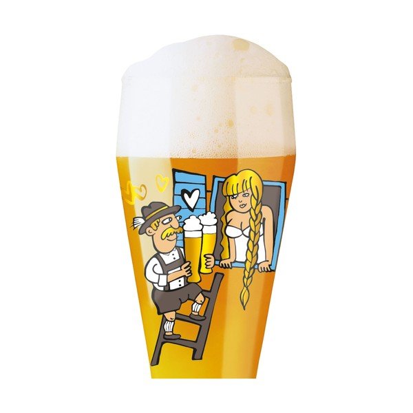 Set pivného pohára z krištáľového skla a 5 podtáciek Ritzenhoff Martina Schlenke, 645 ml-image-2