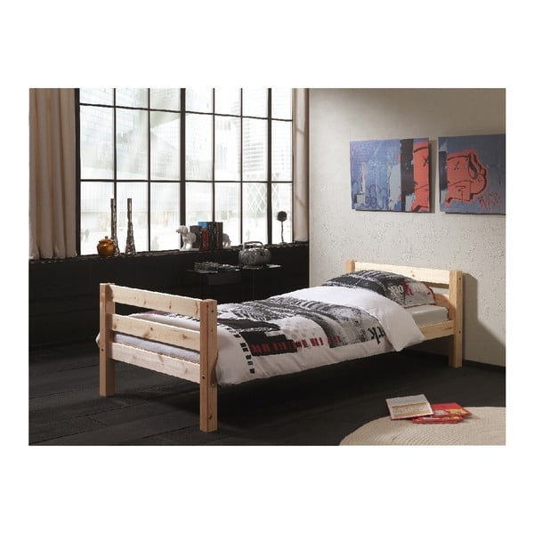 Prírodná detská posteľ Vipack Pino, 90 × 200 cm-image-1