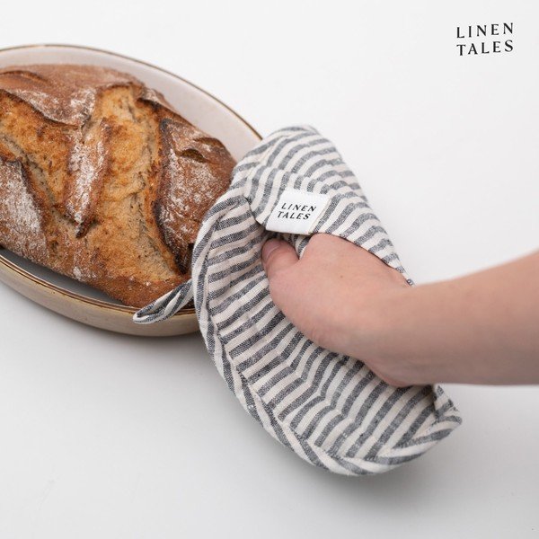 Ľanová chňapka Thin Black Stripes – Linen Tales-image-2