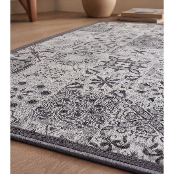 Sivý prateľný behúň 50x120 cm Persane – douceur d'intérieur-image-1