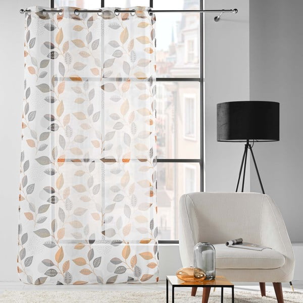 Biela voálová záclona 140x280 cm Vahine – douceur d'intérieur-image-2