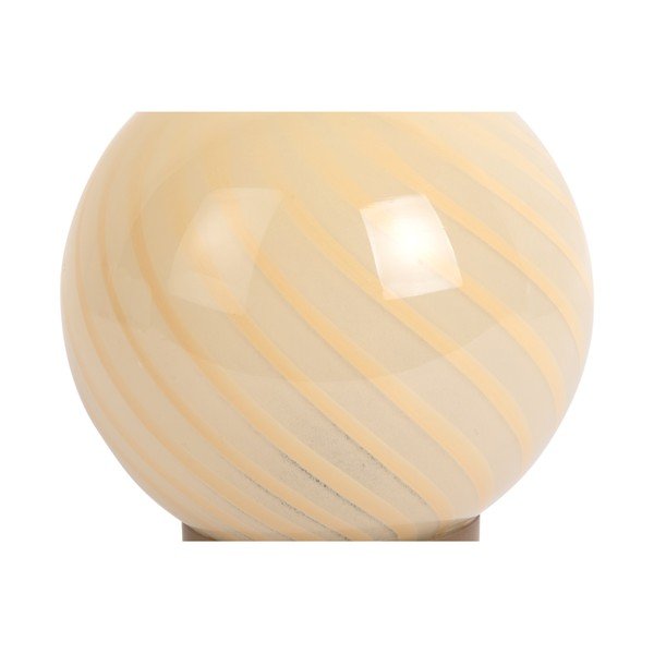 Svetložltá stolová lampa so skleneným tienidlom (výška 17 cm) Summer Globe – Leitmotiv-image-1