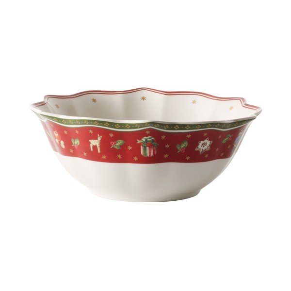 Bielo-červená porcelánová vianočná misa Toy's Delight Villeroy&Boch, ø 19 cm-image-3