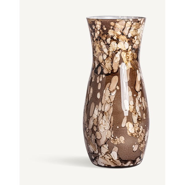 Hnedá sklenená váza Giulia – Burkina