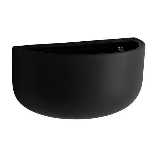 Matne čierny nástenný keramický kvetináč PT LIVING Nest-image-1