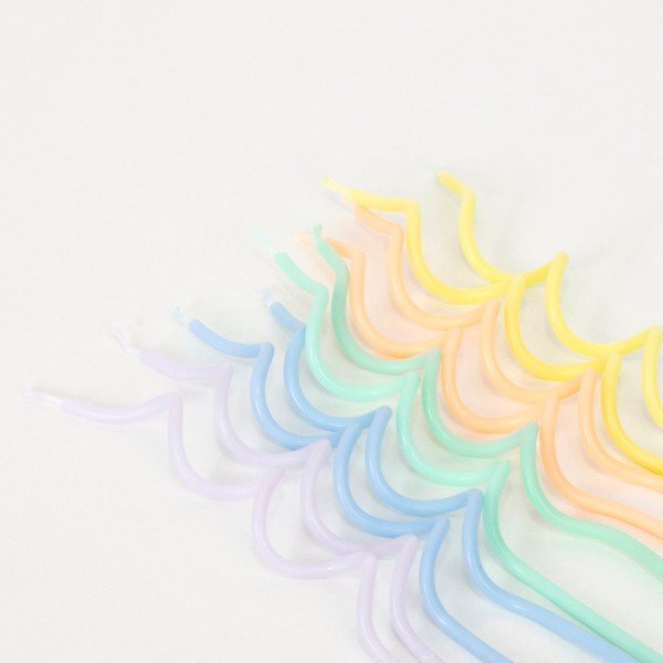 Tortové sviečky v súprave 20 ks Swirly – Meri Meri-image-2