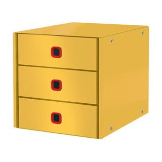 Oranžový kartónový organizér na písacie potreby a dokumenty Click&amp;Store - Leitz