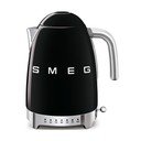 Čierna rýchlovarná kanvica z nehrdzavejúcej ocele 1,7 l Retro Style – SMEG