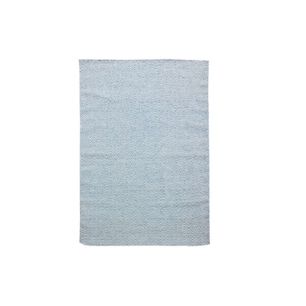 Ručne tkaný modrý koberec Kilim Barfi, 100x150cm