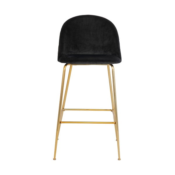 Čierne zamatové barové stoličky v súprave 2 ks 108 cm Lausanne – House Nordic-image-1
