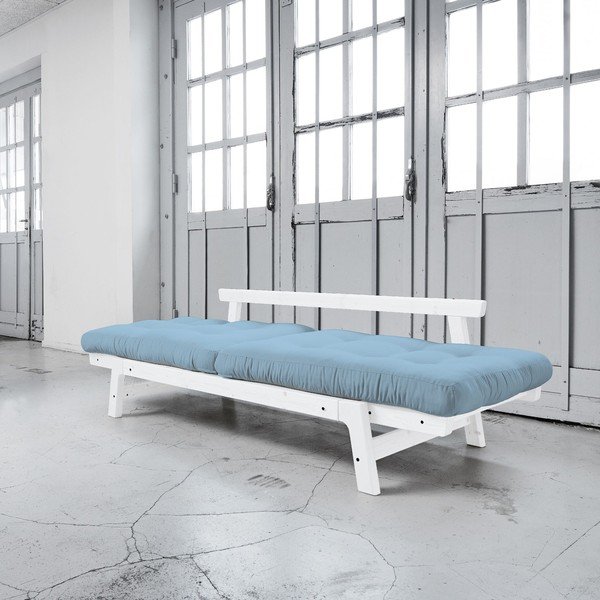 Rozkladacia pohovka Karup Step White/Celeste-image-2