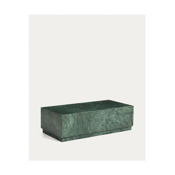 Zelený mramorový konferenčný stolík 50x100 cm Sorein – Kave Home-image-4