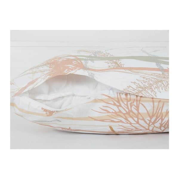 Biele/v terakotovej farbe krepové obliečky na jednolôžko 140x200 cm Caraway – B.E.S.-image-2