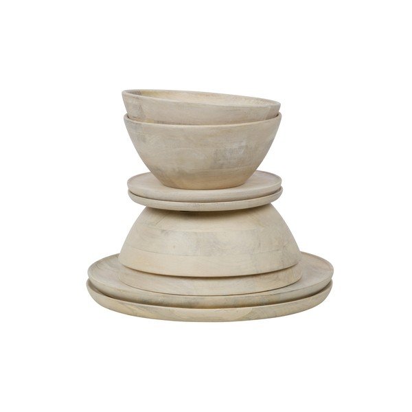 Podnos z mangového dreva BePureHome, ø 25 cm-image-1