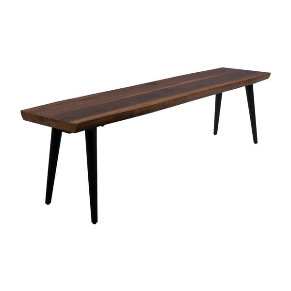 Lavica s čiernymi oceľovými nohami Dutchbone Alagon, dĺžka 160 cm-image-1