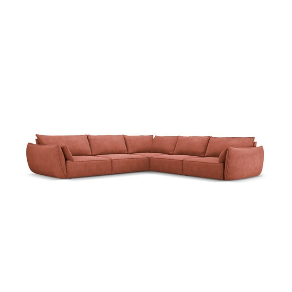 Červená rohová pohovka (variabilná) Vanda - Mazzini Sofas-image-2