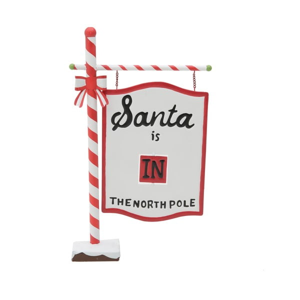 Vianočná dekorácia v tvare cedule InArt Santa Sign