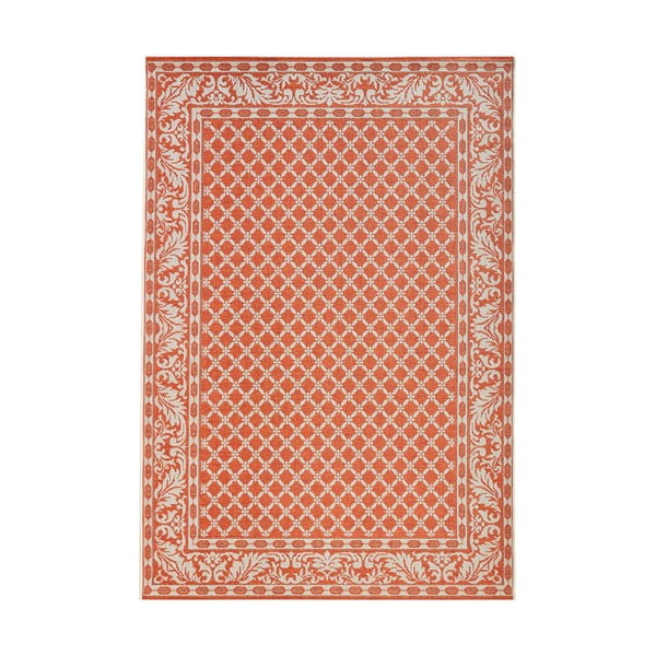 Oranžovo-krémový vonkajší koberec NORTHRUGS Royal, 160 x 230 cm