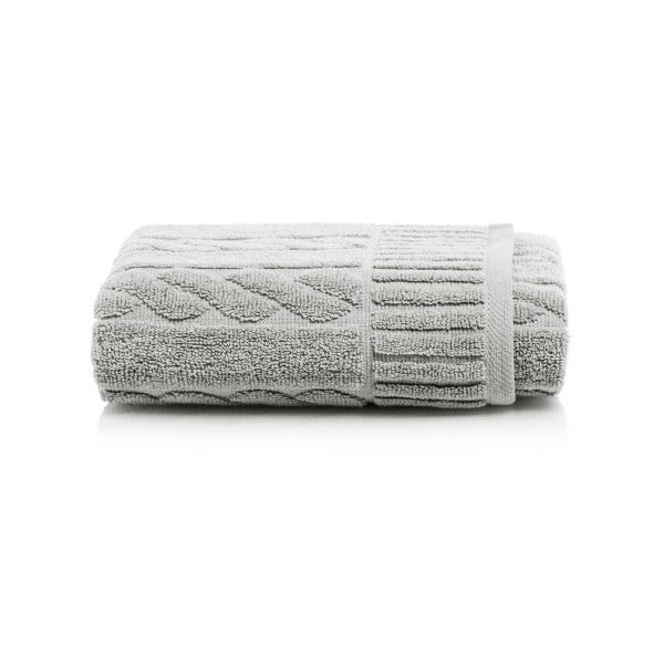 Sivý bavlnený uterák Maison Carezza Amelia, 50 × 90 cm