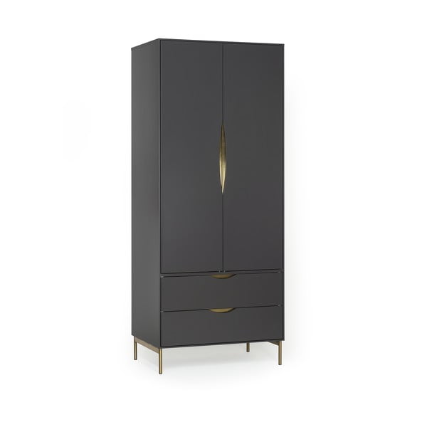 Sivá šatníková skriňa Woodman Kobe-image-3