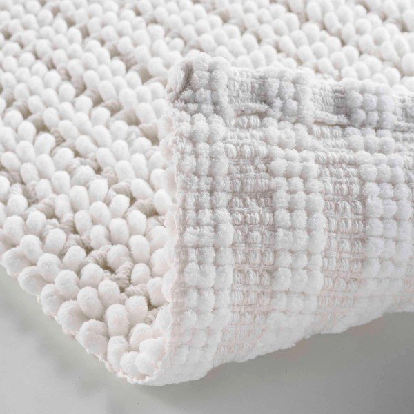 Biela kúpeľňová predložka 50x80 cm Voltis – douceur d'intérieur-image-2