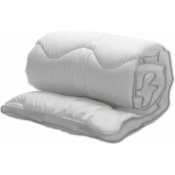 Biela prikrývka s výplňou z kačacieho peria Good Morning Premium, 155 x 220 cm-image-1