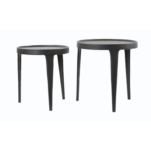 Okrúhle odkladacie stolíky v súprave 2 ks ø 43 cm Tobias – Light & Living-image-2