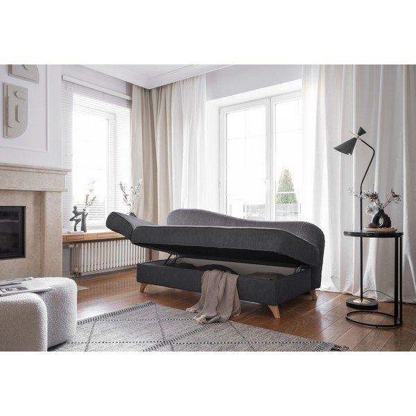 Sivá menčestrová leňoška (ľavý roh) Chic Charlotte – Miuform-image-2